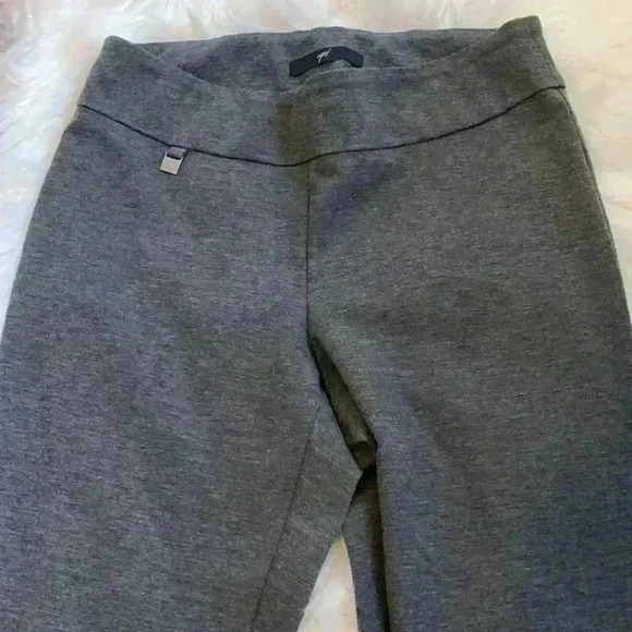 up! Gray Ponte Knit Basic Slimming Leggings - Picture 3 of 7